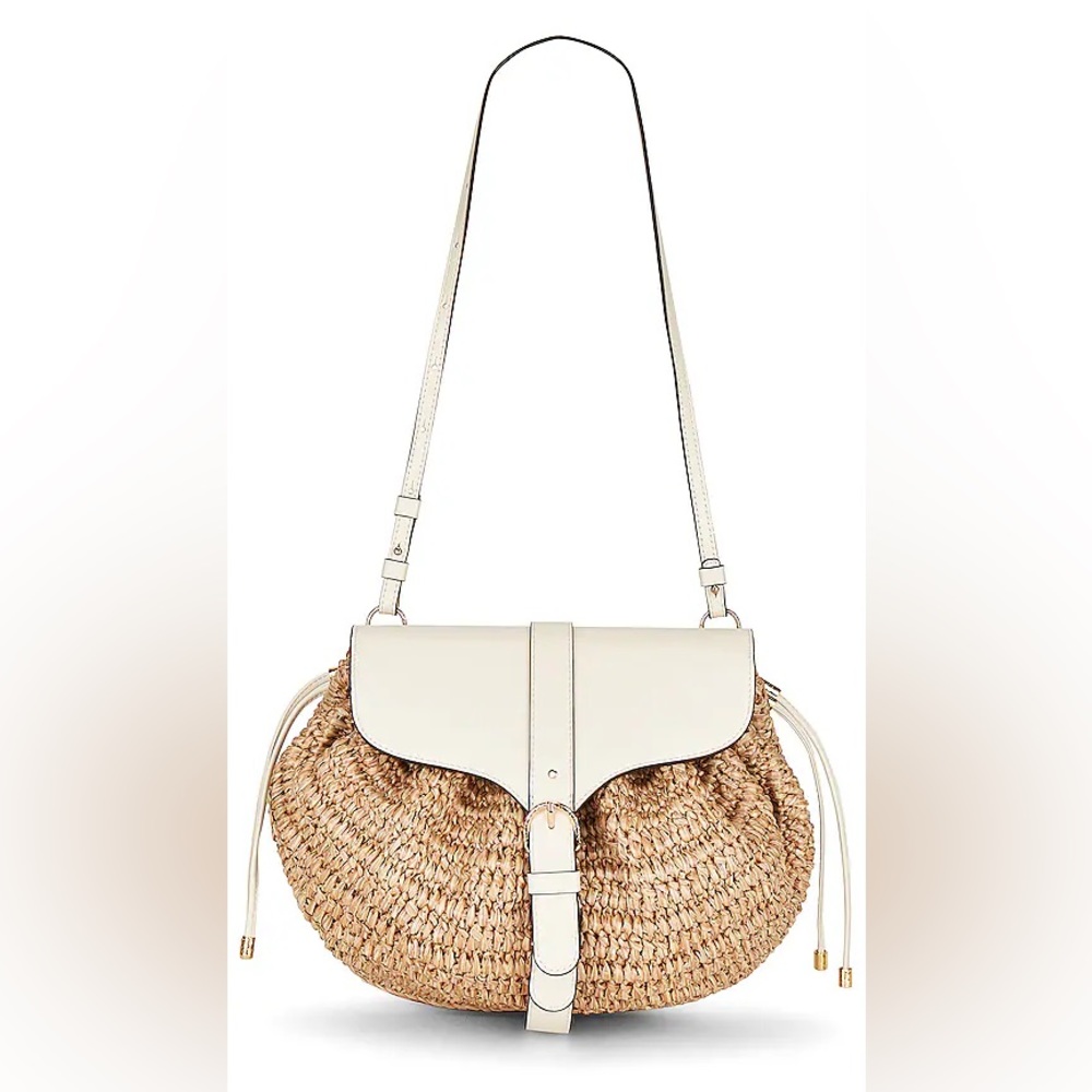 Ulla Johnson Paloma Convertible Shoulder Bag In Limestone Melange